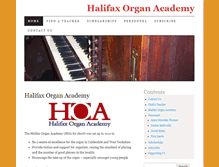 Tablet Screenshot of halifaxorganacademy.com